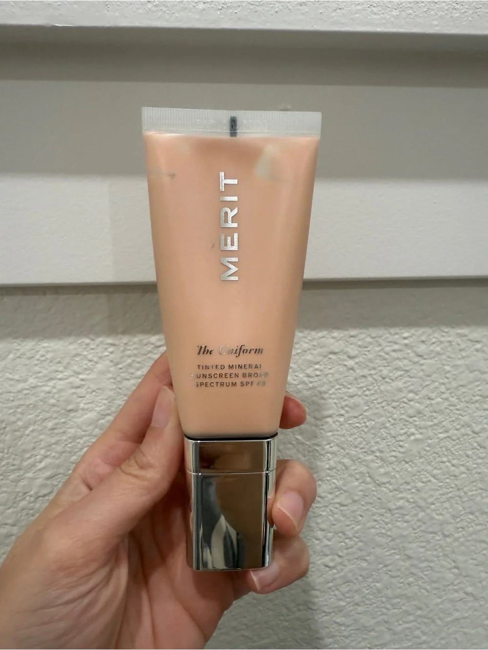 Merit uniform tinted mineral sunscreen